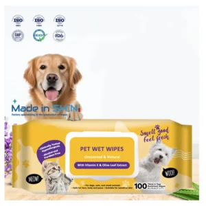 Hypoallergenic Custom Aloe Vera Pet Dental Wipes Pet Finger Wipes Biodegradable Pet Wipes for Dogs and Cats Daily Care