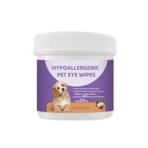 Hypoallergenic Pet Eye Wipes Wet Tissues for Removing Tear Stains for Cats and Dogs Specifically Designed for Eye Cleaning