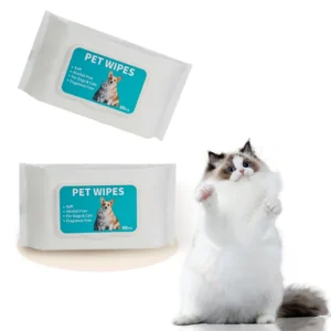 Hypoallergenic Wipes Pet Wet Wipes Scented 20 Count for Grooming Paws Body Butt Eye Ear Cleaning Hydrating Dogs Cats Disposable