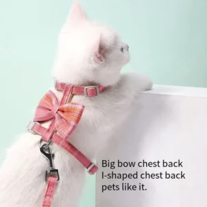 I Pet Collars Leashes Harnesses Back Padded Traction Rope Solid Nylon Cat Chain