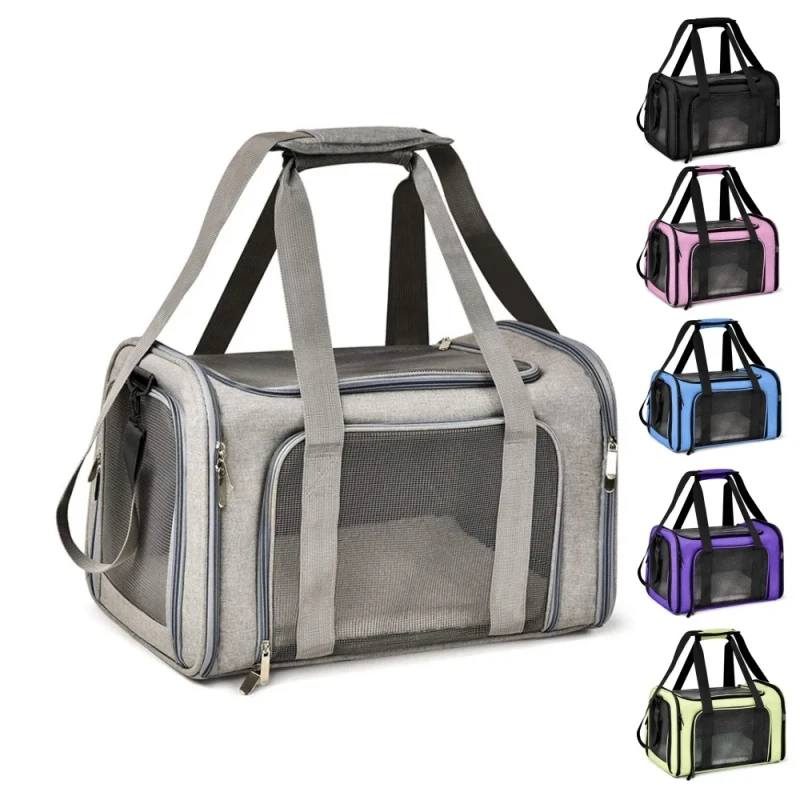 IDEPET Cat Dog Carrier for Small Medium Cats Puppies Handbags Dog Travel Bags Airline Approved Outgoing Dog Carrier Bag
