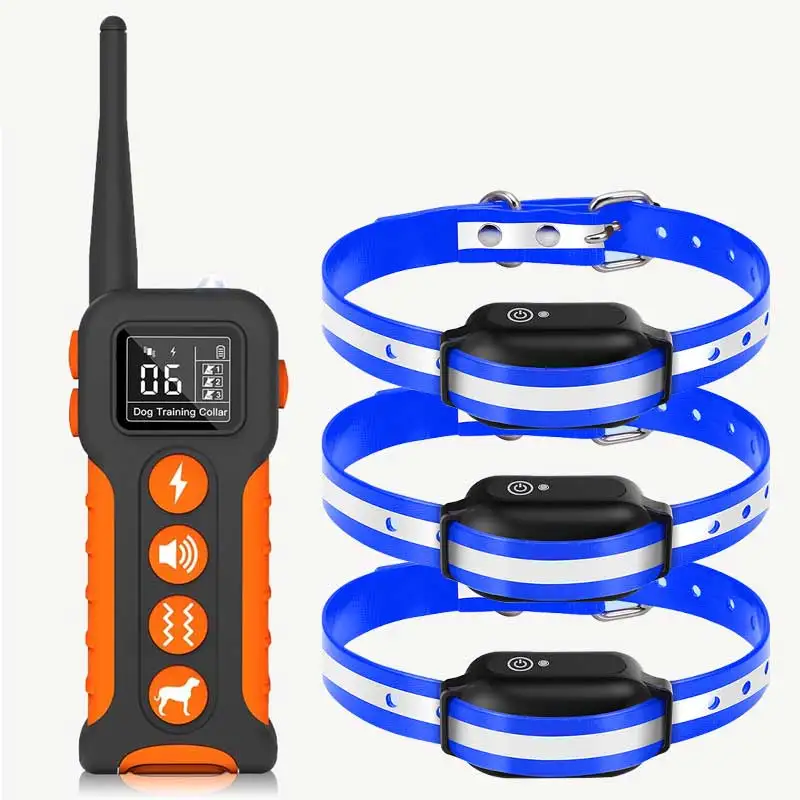 IP67 Waterproof Anti Bark Collar With Remote and Automatic Mode Rechargeable Dog Training Collar With Remote Control
