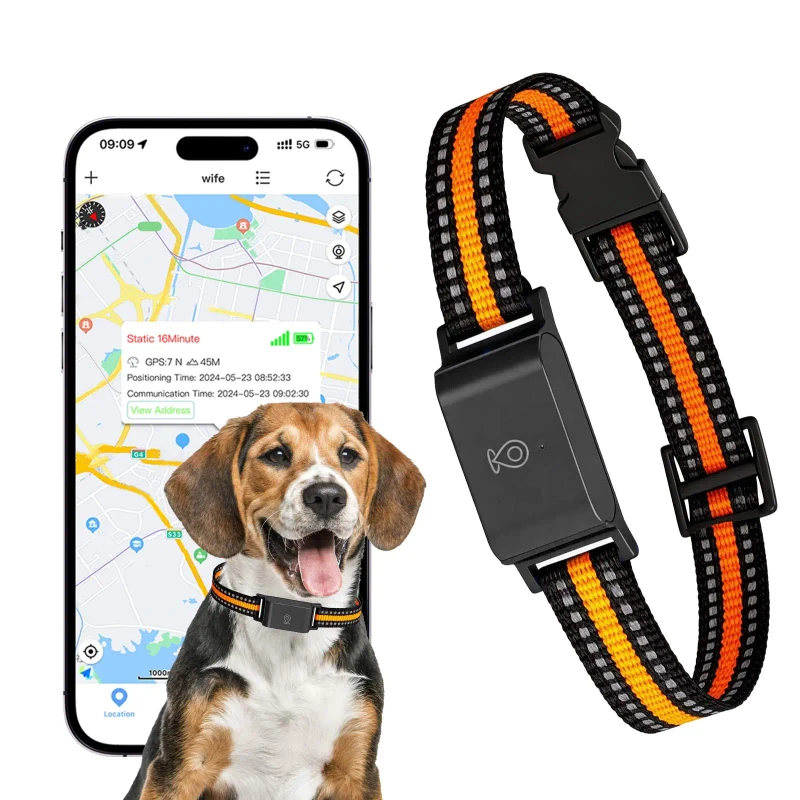 IP67 Waterproof Mini 4G GPS Animal Tracker Collar Real Time Tracking for Dog Cat