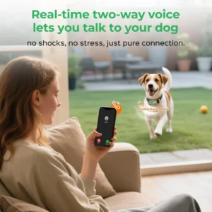 IP67 Waterproof Smart GPS Pet Tracker Real-Time Positioning Two-Way Audio Health Monitoring Locator for Dogs Cats