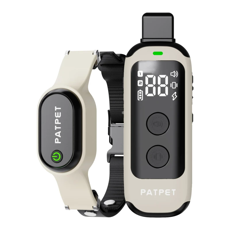 IPX7 Waterproof Rechargeable Dog Training Collar 600M Remote ABS PC TPU Nylon Shock Beep Vibration Anti Bark Pet Supplies