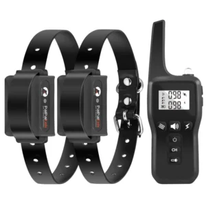 IPx7 Waterproof Pet Training Products Shock Dog Training Collar Electronic Bark Collar With Remote Control