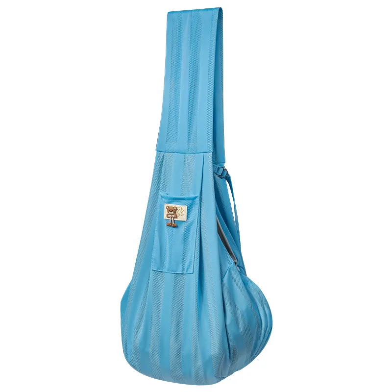 Ice Silk Cool Breathable Eco Friendly Polyester Pet Carrier Small Cat Dog Shoulder Crossbody Bag Outdoor Travel Bag
