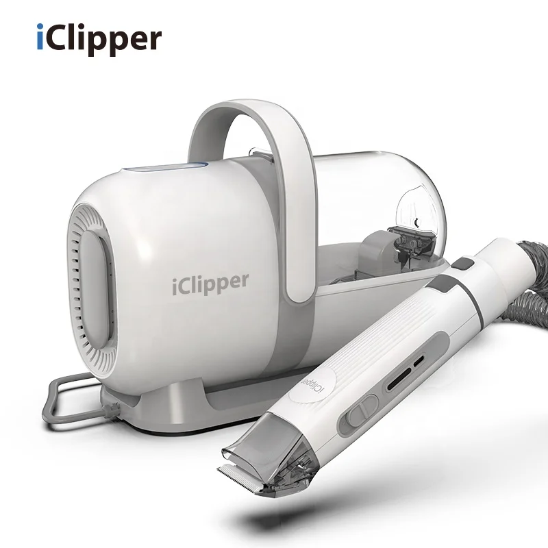 Iclipper LM1 Professional Grooming Kit Pet Grooming Kit & Vacuum Suction Pet Clipper Vacuum Cat Clipper