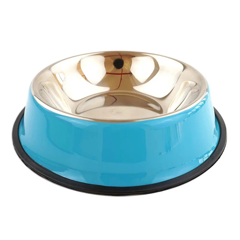 In Stock Manufacturers' Stainless Steel Dog Bowl Anti Fall Anti Slip Durable Automatic Feeder Pet Bowls