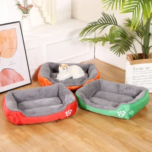 In Stock Square Pet Bed Low Price Cat Dog Bed Anti Slip Sleeping Mat Kennel Quick Delivery Pet Accessories