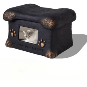 In stock Angel Pet Funeral Urns Memorial Boxes for Dogs Cats Anti rust Cremation Coffins Pet Ashes Keepsake Urns