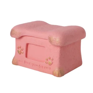 In stock Handmade Bone Shaped Angelic Pet Cremation Urns for Dogs Cats Memorial Funeral Coffins and Memorial Keepsake