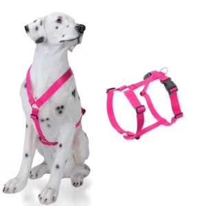 In stock No Pull Padded Dog Harness H Shape Nylon Reflective Light Weight Eco Friendly Quick Release Pet Harness Small Medium
