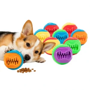 Indestructible Dog Ball Durable Bite Resistant Pet Chew Toy Interactive Training Fetch Ball for Small Medium Dogs