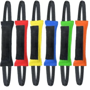 Indestructible Leather Bite resistant Fabrics Dog Bite Toy Tug of War Dog Training Equipment with Handles Pet Training Supplies