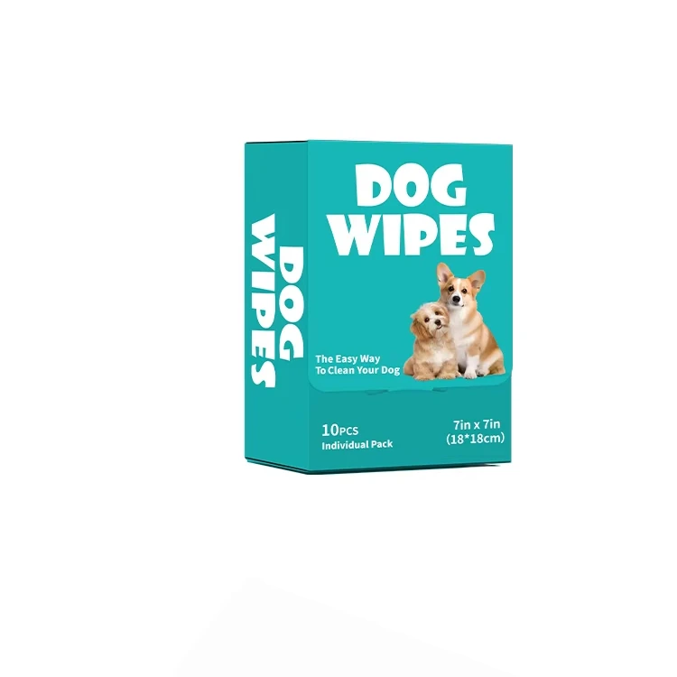Individual Pack of 10 PCS Pet Wet Wipes Dog Cleaning Products
