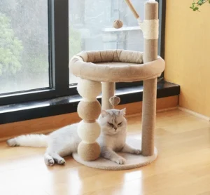 Indoor Cat Tree Cat Nest Climbing Pet Toy Padded Sisal Cat Scratching Post