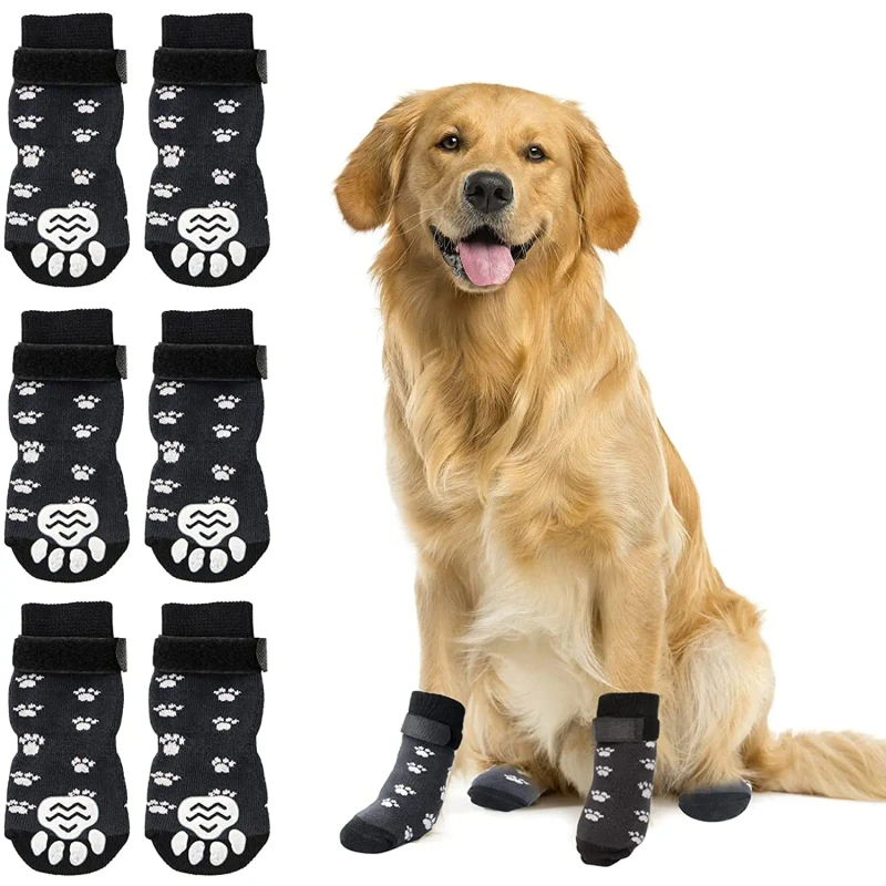 Indoor Hardwood Floors Wear Pet Claw Protection Anti Slip Dog Garters Traction Control Pet Shoes & Socks