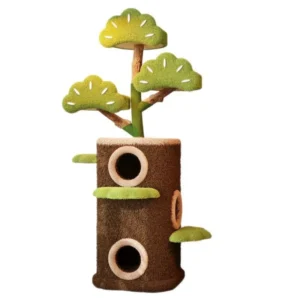 Indoor Large Folding Cat Rest and Play Climbing Frame Premium Stable Anti Tip Sisal Scratch Resistant Multi Level Cat Tree