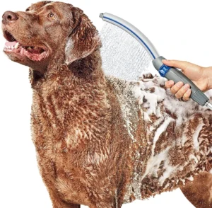 Indoor Outdoor Pet Bathing Cleaning Sprayer Dog Shower Head Attachment with Flexible Hose for Cats