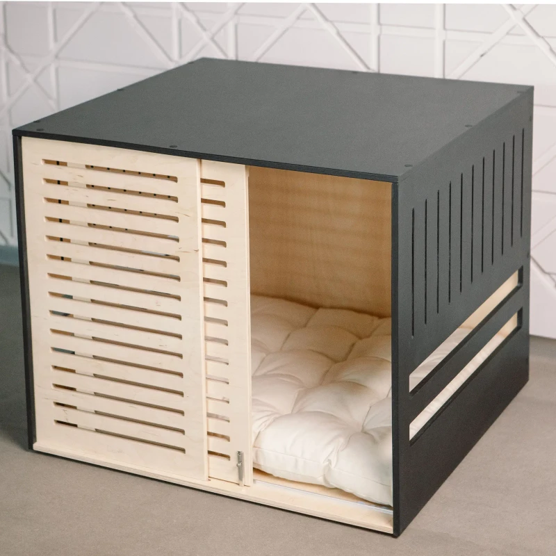 Indoor Outdoor Single Luxury Wooden Cat Dog House