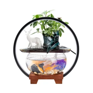 Indoor Waterfall Fish Aquarium Tank