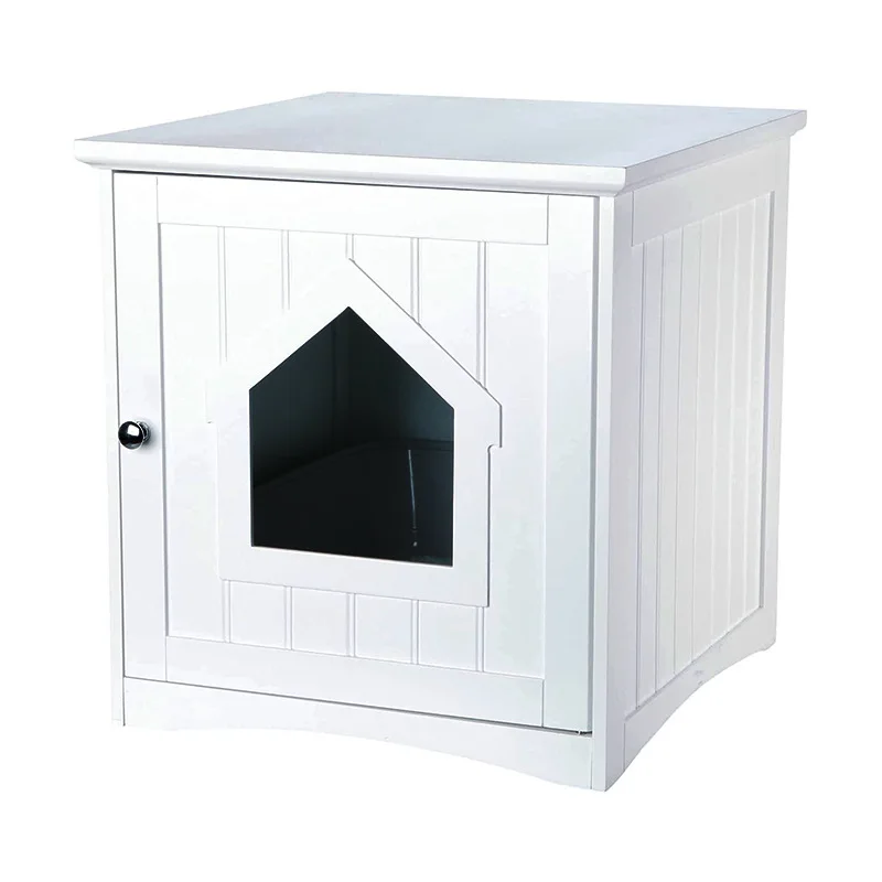 Indoor Wooden Cat Cabinet Comfortable Breathable Sturdy Pet Dog House Kennel