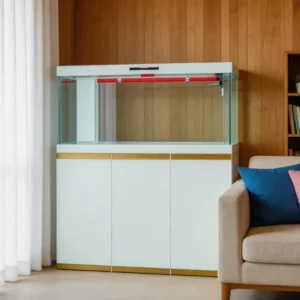 Industrial Style Oversized Panoramic Aquarium Vertical Frameless Ultra Clear Rectangular Glass Fish Tank