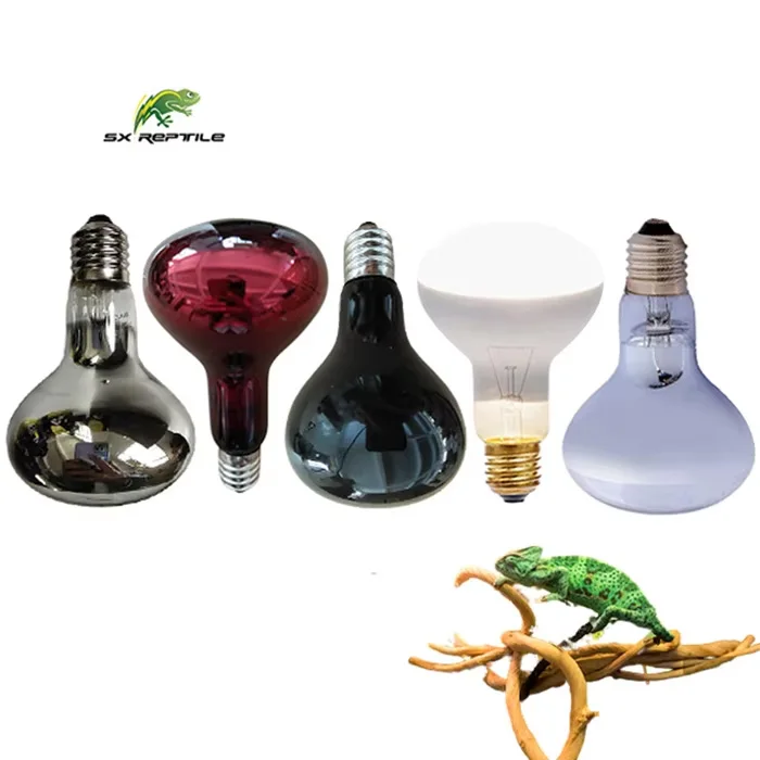 Infrared Reptile Heat Lamp Bulb Amphibian Basking Spot Light Bulb Uva Uvb Reptile Daylight Lamp Reptil for Turtle Bearded Drago