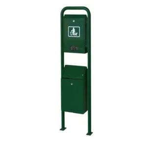 Innovative New Design Public Park Customized Pet Waste Bin Station Shit Collect Container Outdoor Dog Waste Disposal Bin