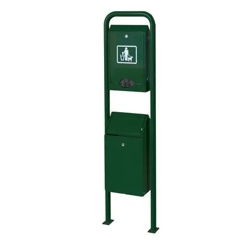 Innovative New Design Public Park Customized Pet Waste Bin Station Shit Collect Container Outdoor Dog Waste Disposal Bin