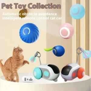 Intelligent Eco friendly Gravity Running Cat Toy Durable Plastic Remote Control Electric Car Funny Little Mouse Pet Interactive