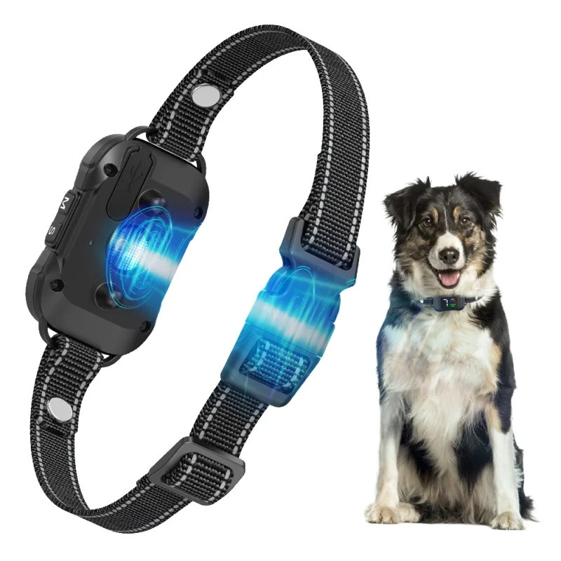 Intelligent Rechargeable Anti Bark Training Collar for Dogs Plastic Bark Control Collar