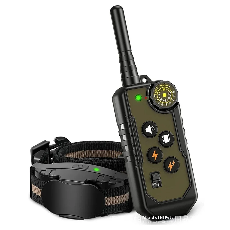 Intelligent Waterproof Remote Control Pet Trainer Electric Shock Collar Exclusive Bark Control Artifact