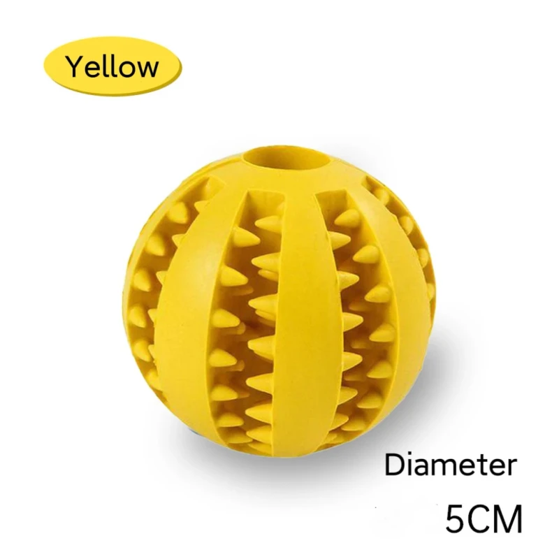 Interactive Ball Treat Dispensing Toy for Dogs Cats IQ Training Enrichment Chew Toy for Pet Mental Stimulation