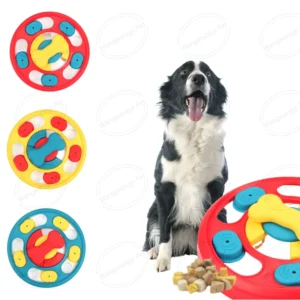 Interactive Dog Enrichment Toy Mental Stimulating IQ Training Puzzle Pet Treat Dispensing Feeder for Dogs Cats