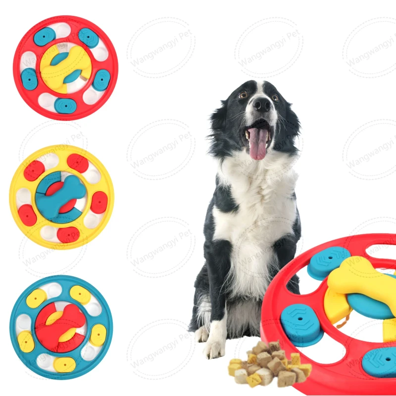 Interactive Dog Enrichment Toy Mental Stimulating IQ Training Puzzle Pet Treat Dispensing Feeder for Dogs Cats