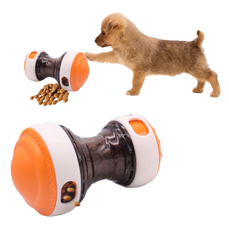 Interactive Dog Feeder Toy Slow Rotating Plastic Pet Chew Toy Cross Border Pet Supplies