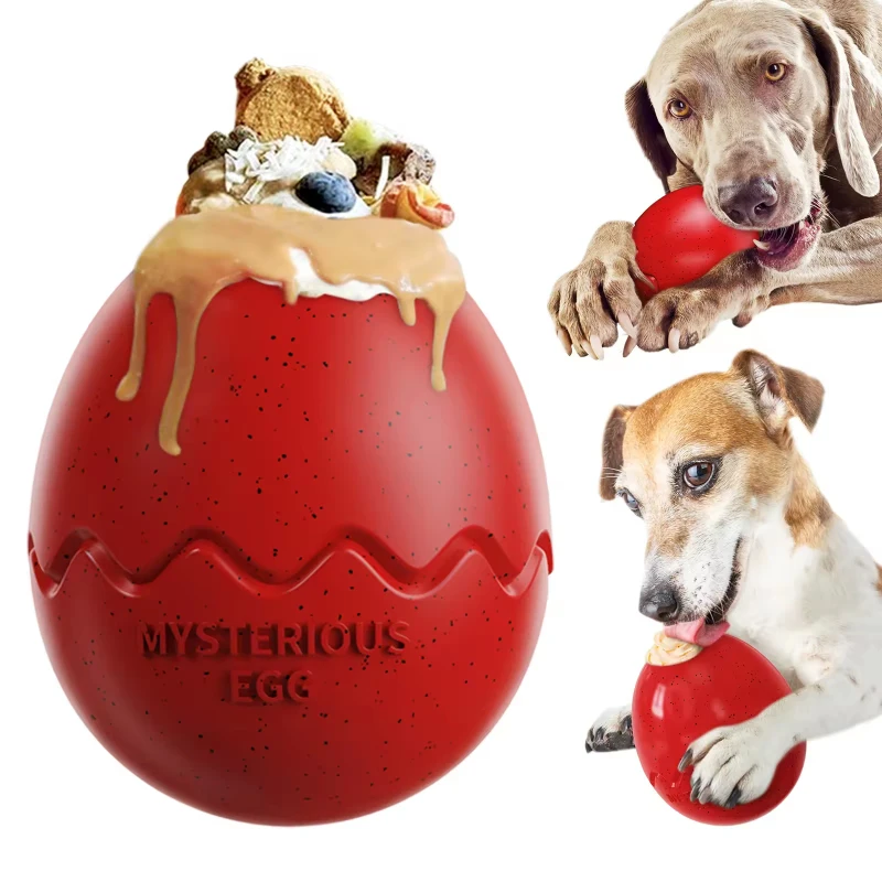 Interactive Durable Dog Chew Toy Slow Feeder Puzzle Ball Anxiety Relief Eco Friendly Pet Toy for All Dogs