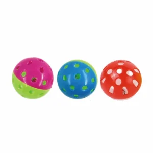 Interactive Eco Friendly Plastic Waterproof Cat Ball Toy Classic Style Kitten Chase Hunting Pet Squeak Toys