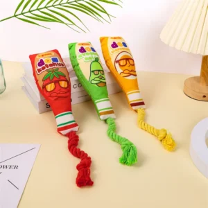 Interactive Noise-Making Jam Bottle Dog Toy Chew Toy for Dogs Ideal for Teddy and Other Small Breeds