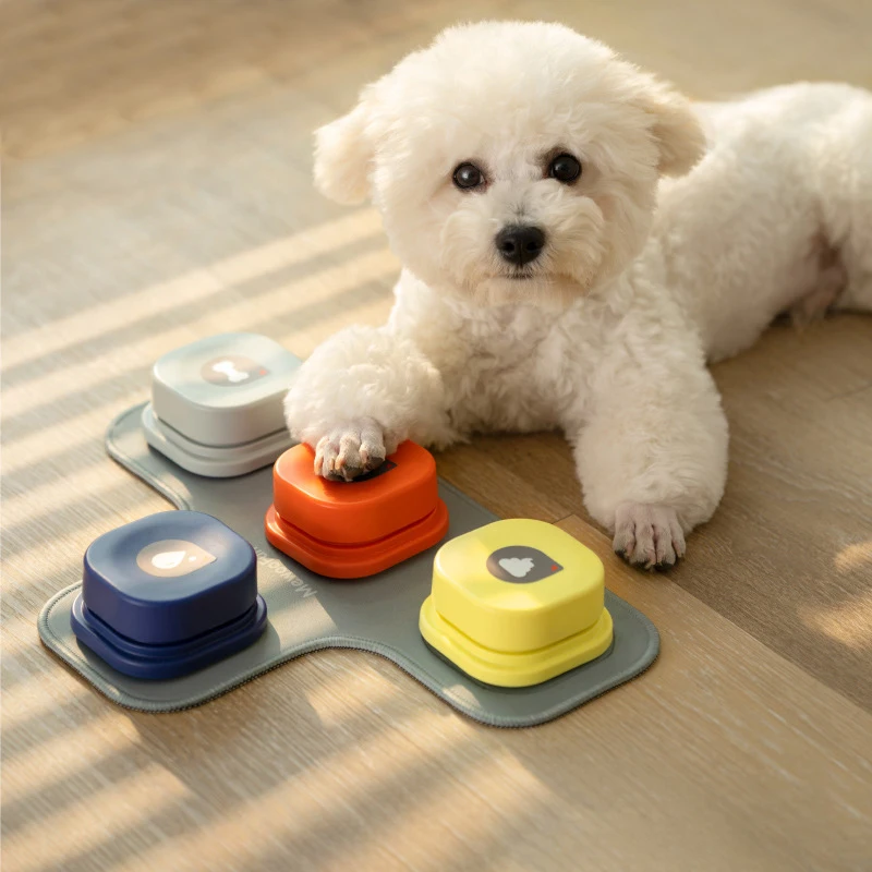Interactive Pet Training Toys with Recordable Answer Buzzers & Sound Buttons for Dog Talk Communication Training