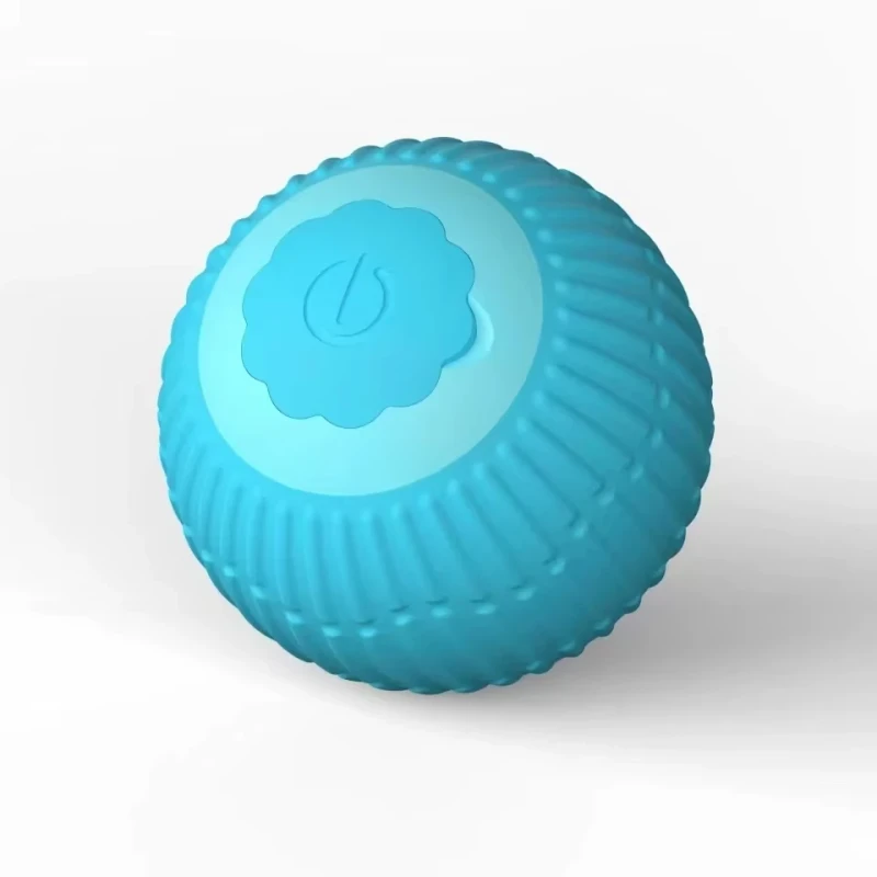 Interactive Smart Silicone Simple Rolling Pet Toy Automatic USB Rechargeable Ball for Cats and Dogs