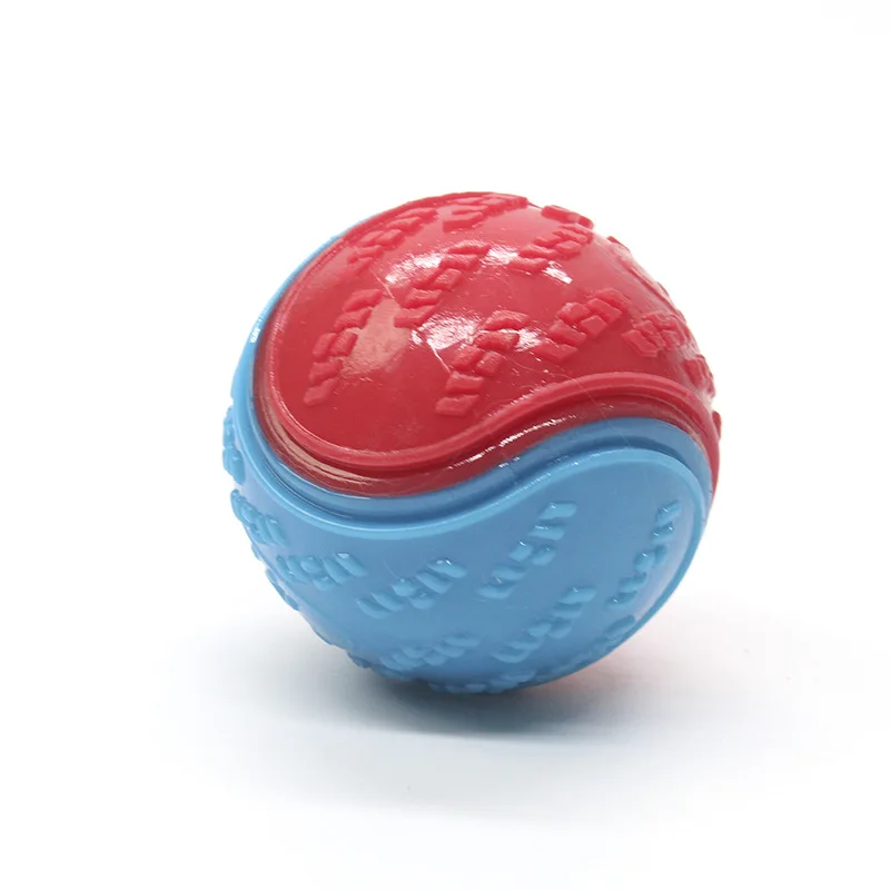 Interactive Squeaky Balls Dog Chew Toy TPR Rubber Eco Friendly Pet Supplies Teeth Cleaning Bite Resistance for Movement & Play