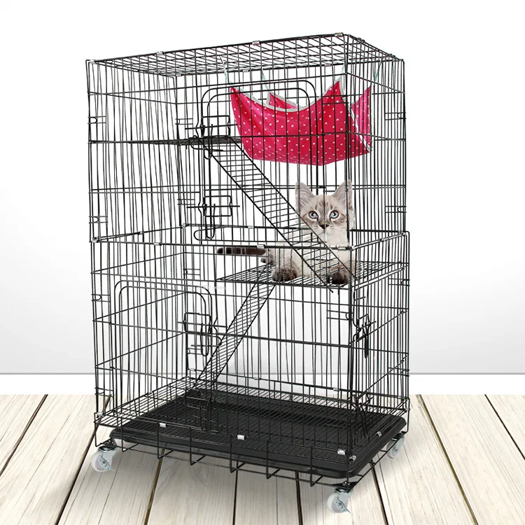 Iron Wire Pet Kennel Dog Cage Large Cat Cages