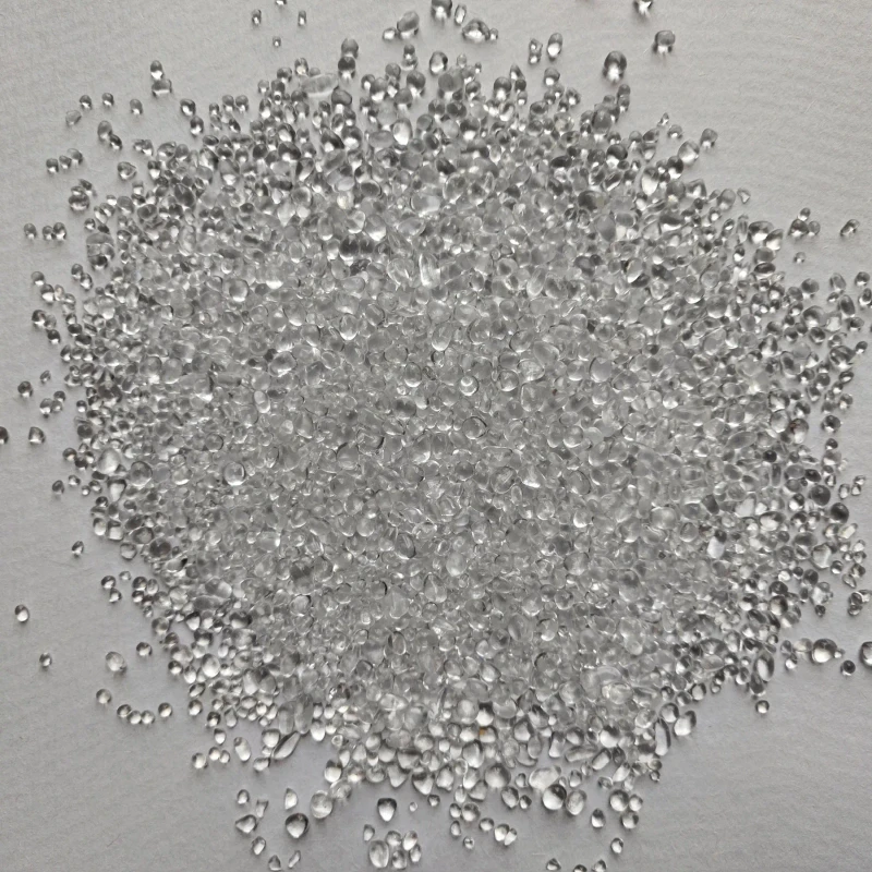 Irregular Clear Glass Beads Aquarium Swimming Pool Construction Plaster & Hotel Decoration Landscaping Paving Industrial