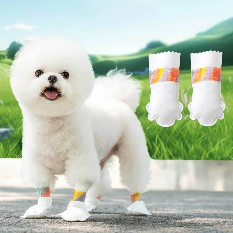 JOYPET New Fashion Waterproof Non Slip Disposable Dog Boots Pet Shoes Soft and Comfortable