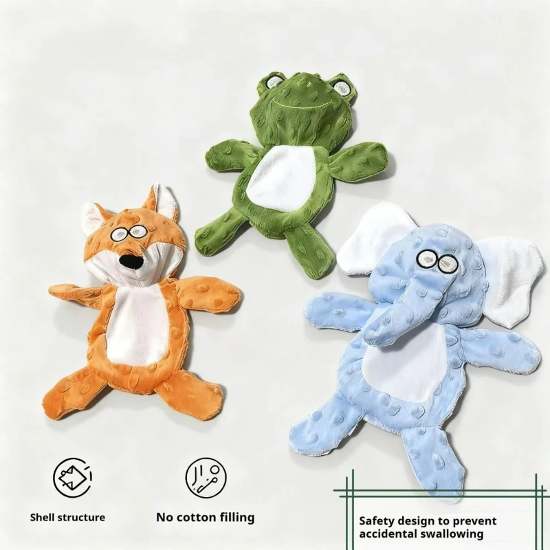 JOYSING Squeaky Dog Toy Cute Soft Plush Pet Chew Toy Eco-Friendly Cartoon Style