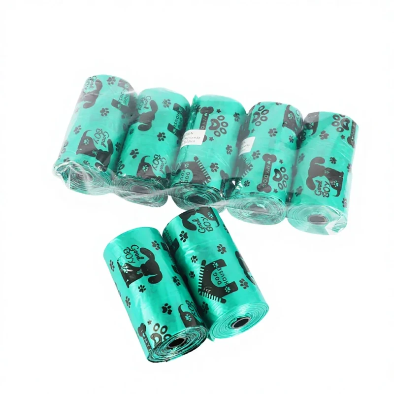 Jiebeida Dog Pet Garbage Bag PP Material Environmentally Friendly Thickened Continuous Roll Custom Printed Outdoor Disposal