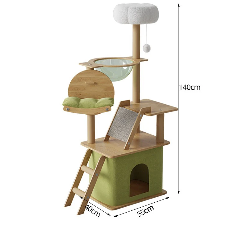 Joypet Hot Selling Large Size Wooden Pet Scratcher House Tower Condo Cat Tree